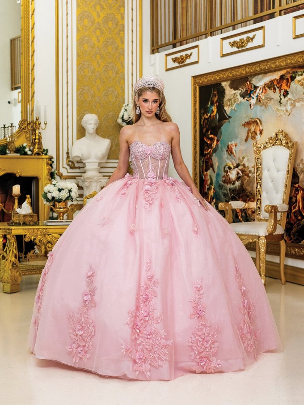 NEW BLUSH Sweetheart Quinceanera Ball Gown Floor Length 1949